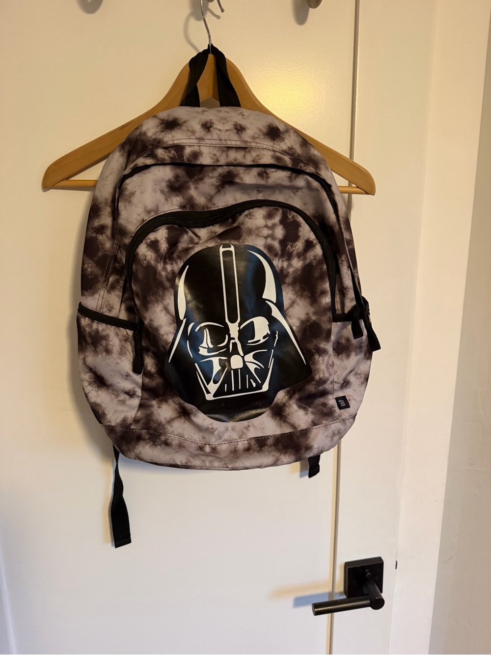 Gap Star Wars Darth Vader Tie-Dye Backpack, black-and-white tie-dye